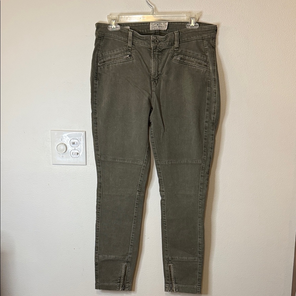 Lucky‎ Brand Brooke Skinny Olive High Rise Jeans Women’s Size 30/10